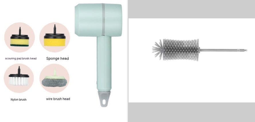 Electric Cleaning Brush – Wireless USB Rechargeable Spin Scrubber for Kitchen, Bathtub, Tiles & Dishes