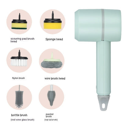 Electric Cleaning Brush – Wireless USB Rechargeable Spin Scrubber for Kitchen, Bathtub, Tiles & Dishes