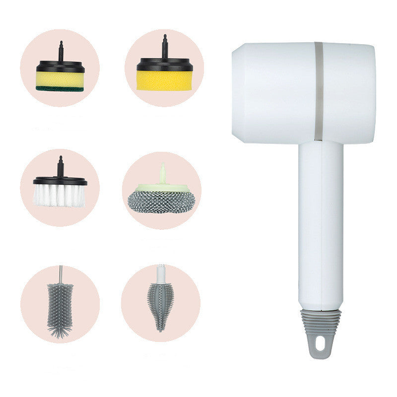 Electric Cleaning Brush – Wireless USB Rechargeable Spin Scrubber for Kitchen, Bathtub, Tiles & Dishes