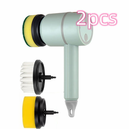 Electric Cleaning Brush – Wireless USB Rechargeable Spin Scrubber for Kitchen, Bathtub, Tiles & Dishes